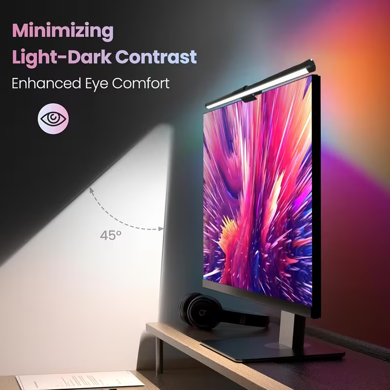 Esports Gaming Desk - Barra de Luz LED para Monitor,
