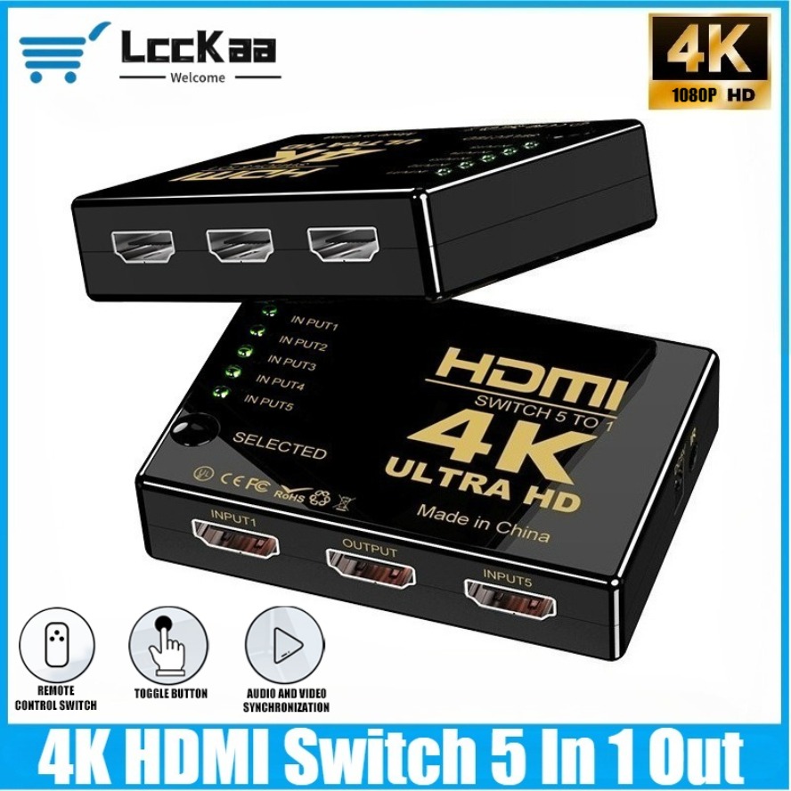 Esports Gaming Hub - 4k hdmi switch 5 em 1