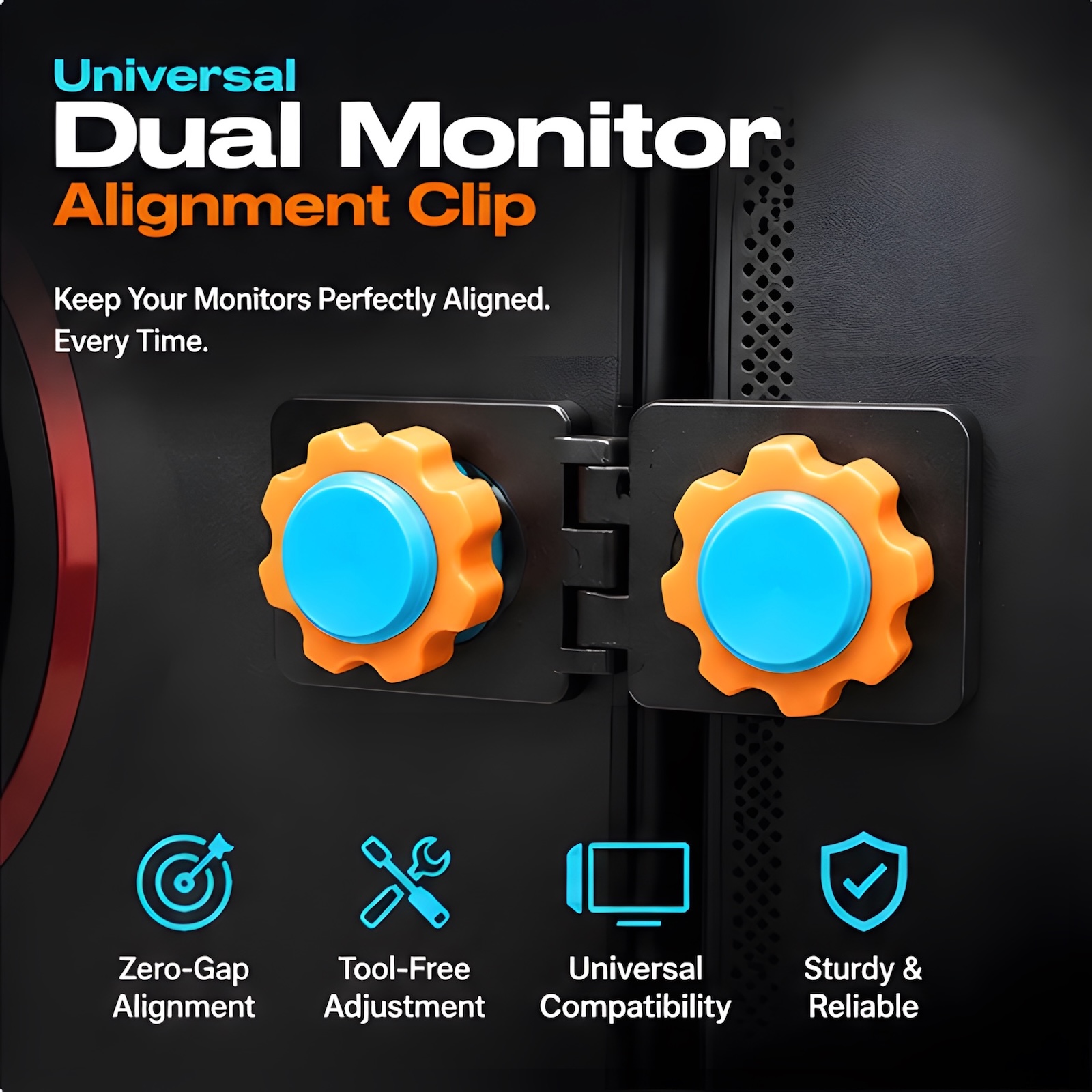 Dual Monitor Stand - Suporte de Alinhamento Universal para Dois