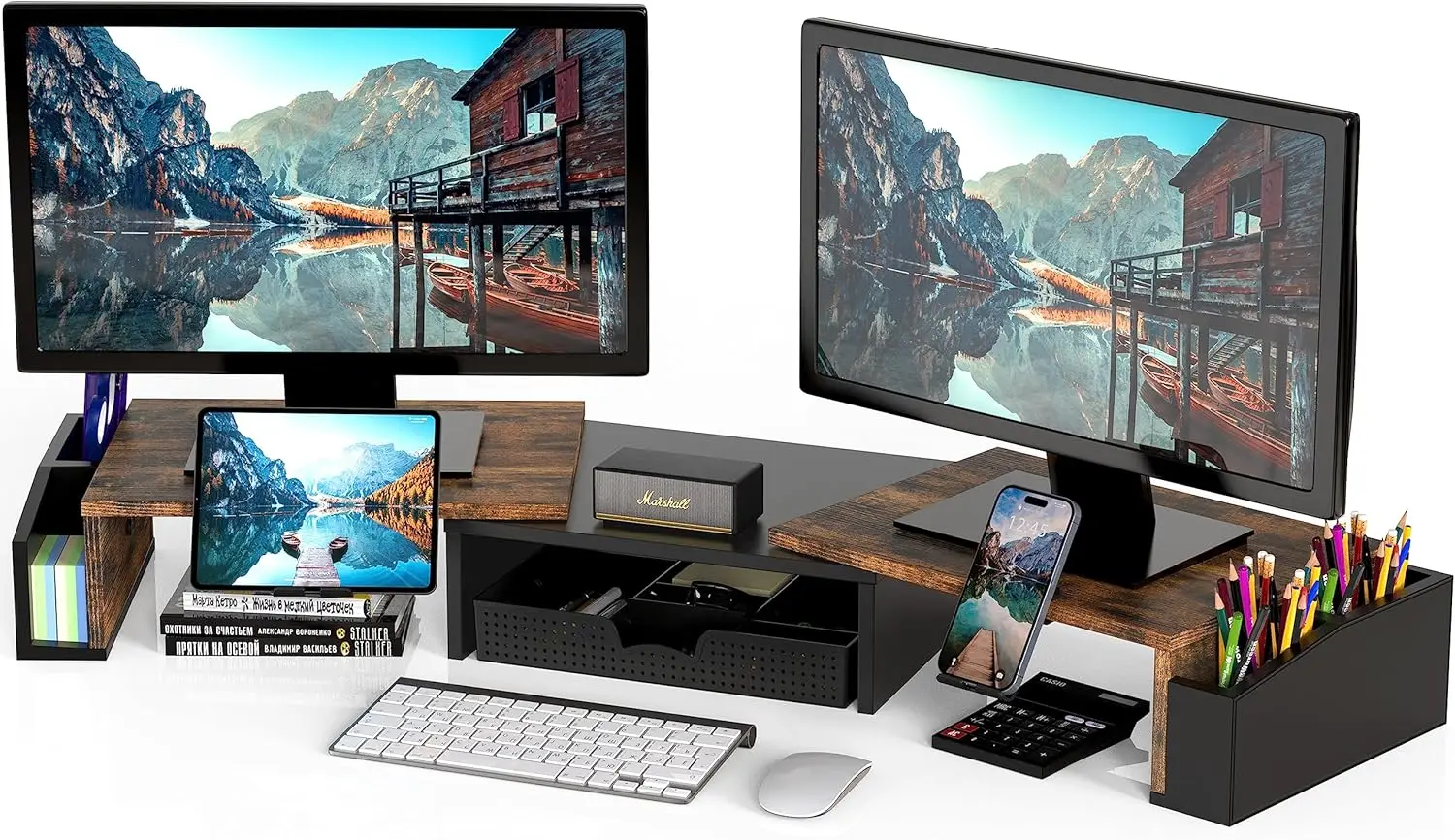 Dual Monitor Stand - Suporte de Mesa para Dois Monitores