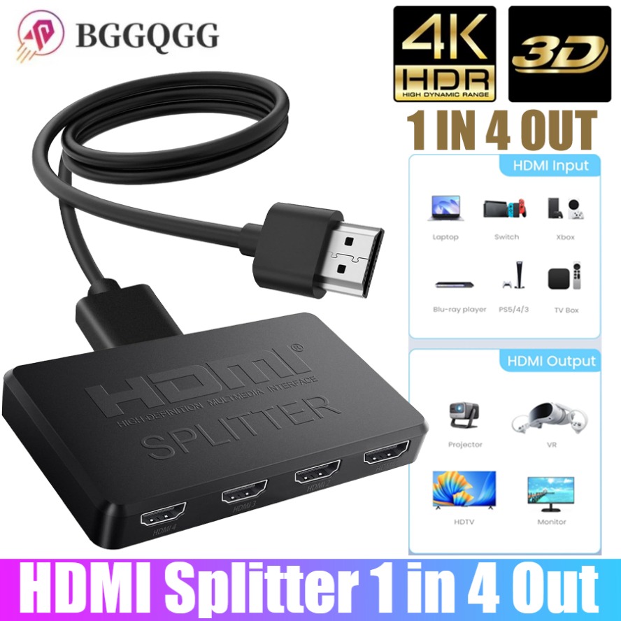 Esports Gaming Hub - Divisor hdmi 4k 1 em 4