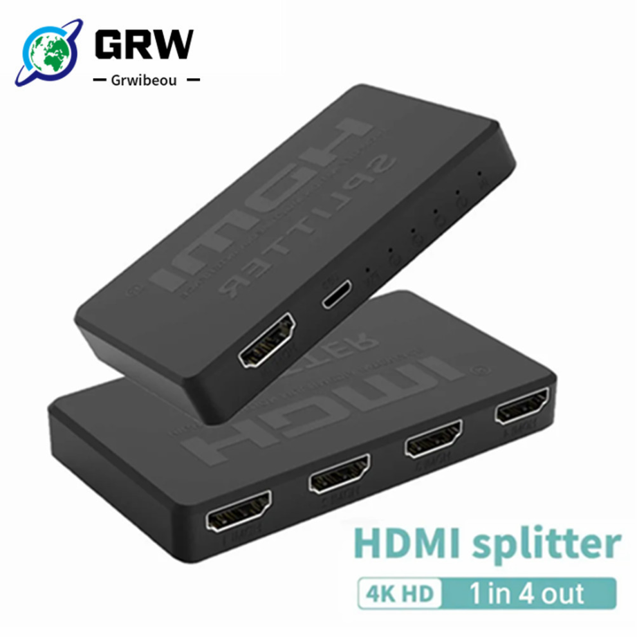 Esports Gaming Hub - 4x1 hdmi-compatível com switcher de vídeo