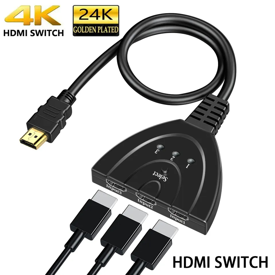 Esports Gaming Hub - Mini HDMI 3 em 1 Video