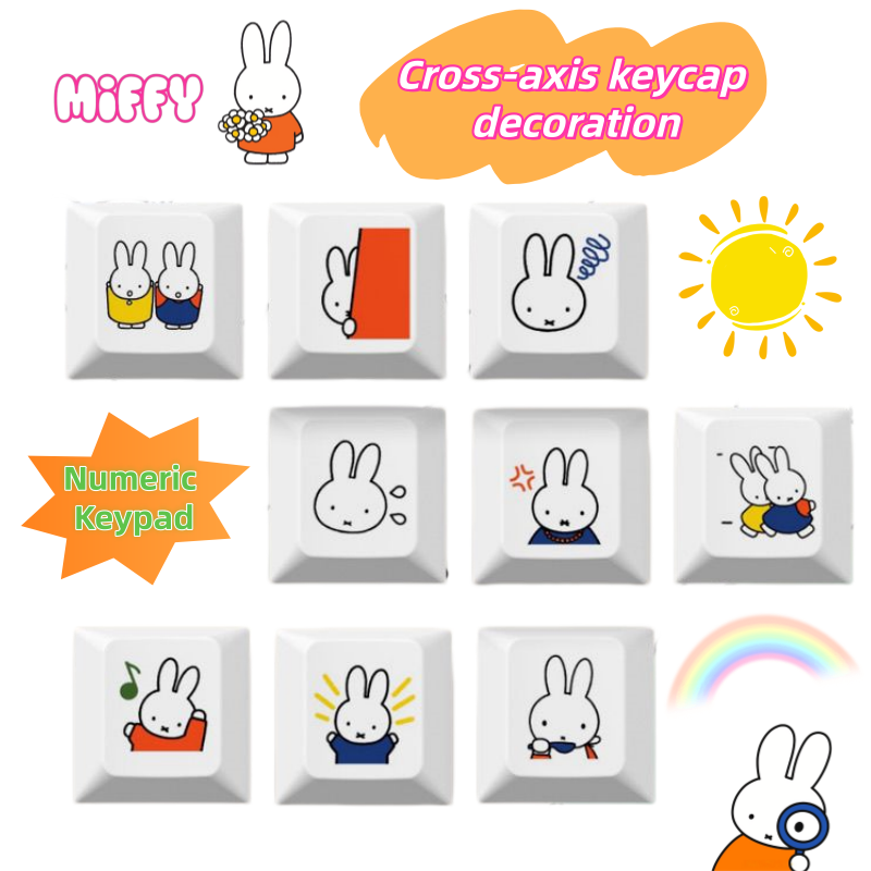 Novo Keycap de Coelho Miffy em - Keyboard Tenkeyless avaliação e preço