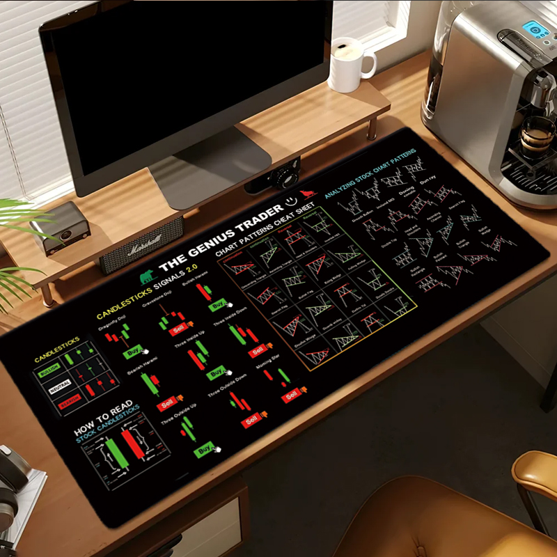 Exco stock market trader mouse - Esports Gaming Desk avaliação e preço