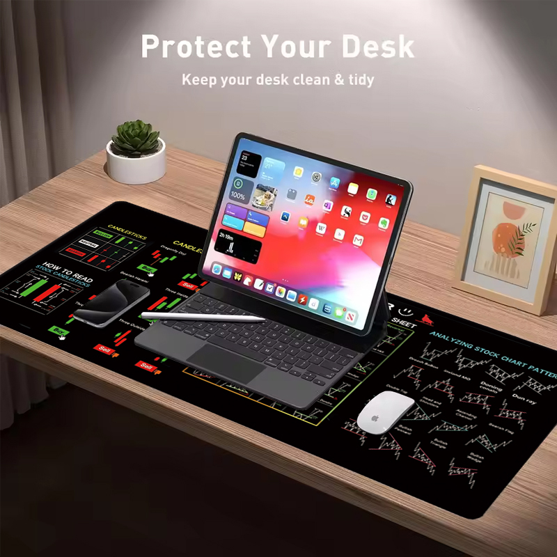 Exco stock market trader mouse - Esports Gaming Desk avaliação e preço