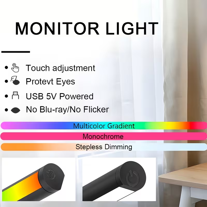 Barra de Luz LED para Monitor, - Esports Gaming Desk avaliação e preço