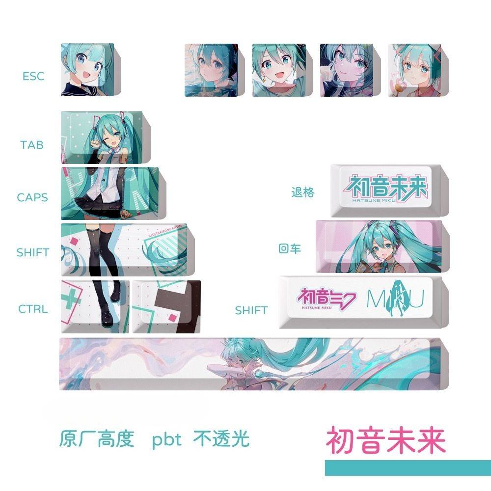 Teclas Hatsune Miku, Teclas de - Keyboard Tenkeyless avaliação e preço