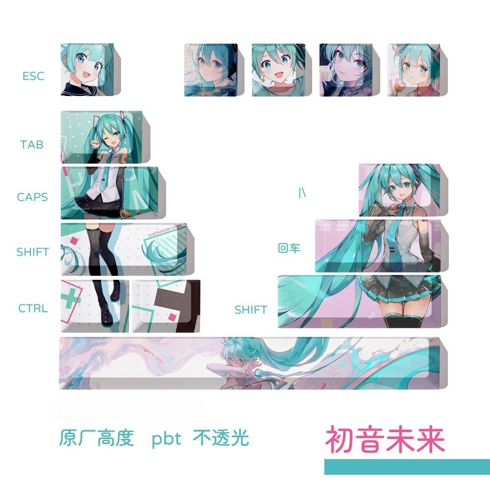 Teclas Hatsune Miku, Teclas de - Keyboard Tenkeyless avaliação e preço