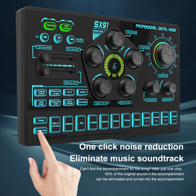 Mixer de Áudio SX91 48V com Mo - Esports Gaming Bundle avaliação e preço