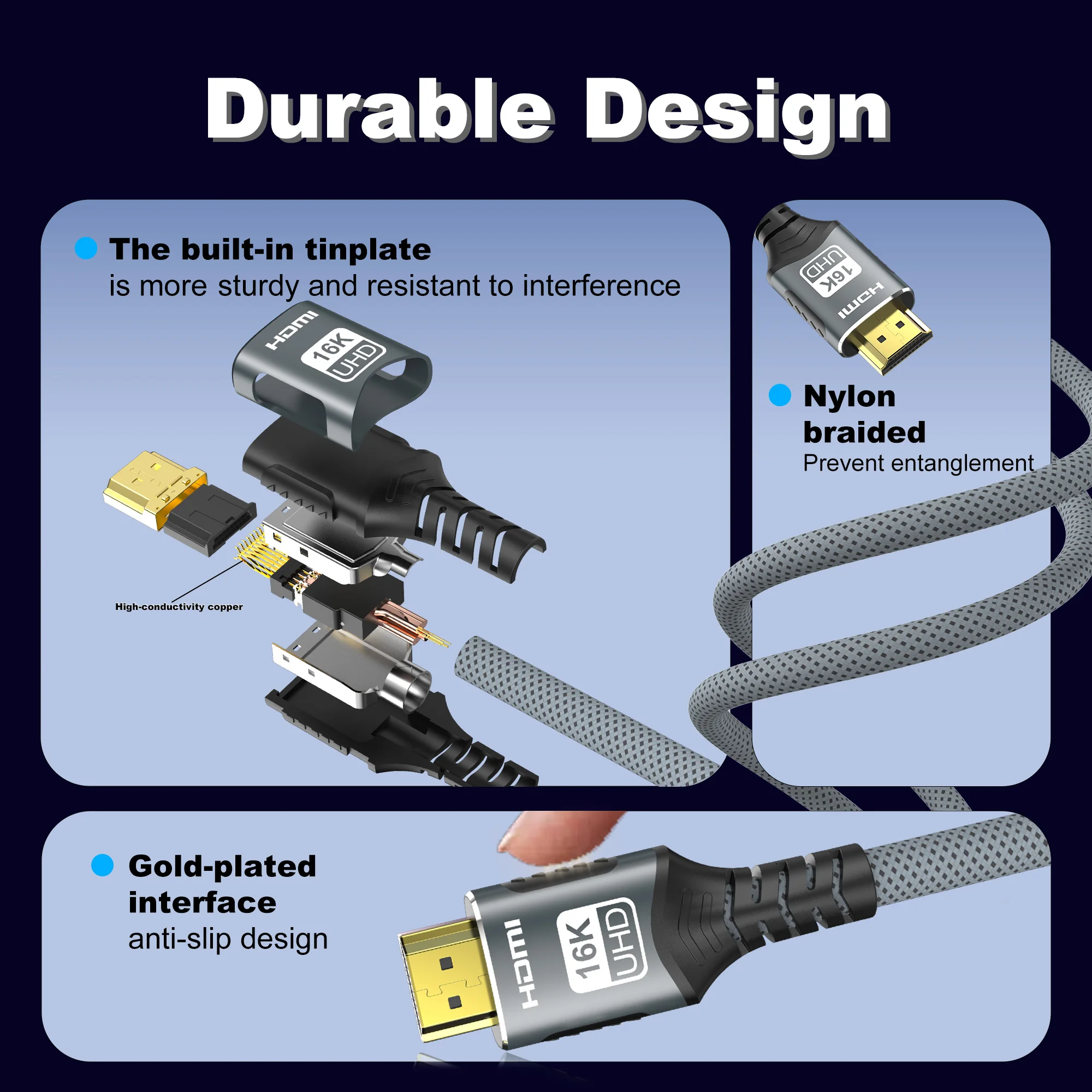Cabo HDMI 2.2/2.1/2.0 16K@60Hz - Esports Gaming Bundle avaliação e preço