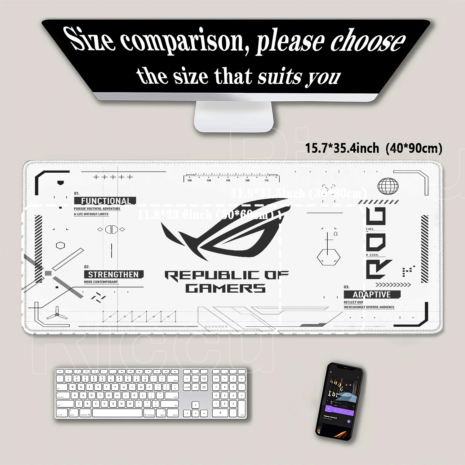 Mouse Pad Grande para Jogos R- - Esports Gaming Table avaliação e preço