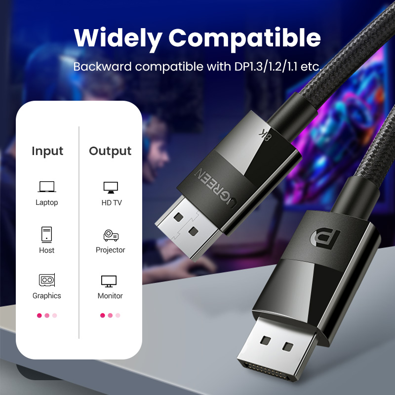 Ugreen 8k displayport cabo par - Esports Gaming Bundle avaliação e preço
