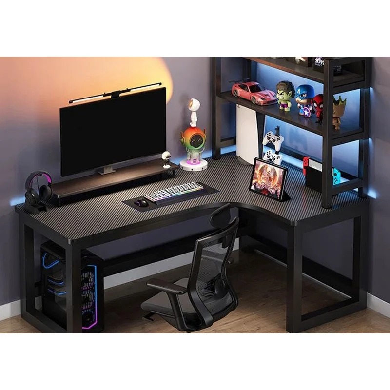 Mesa de Computador em L Ajustá - Esports Gaming Table avaliação e preço