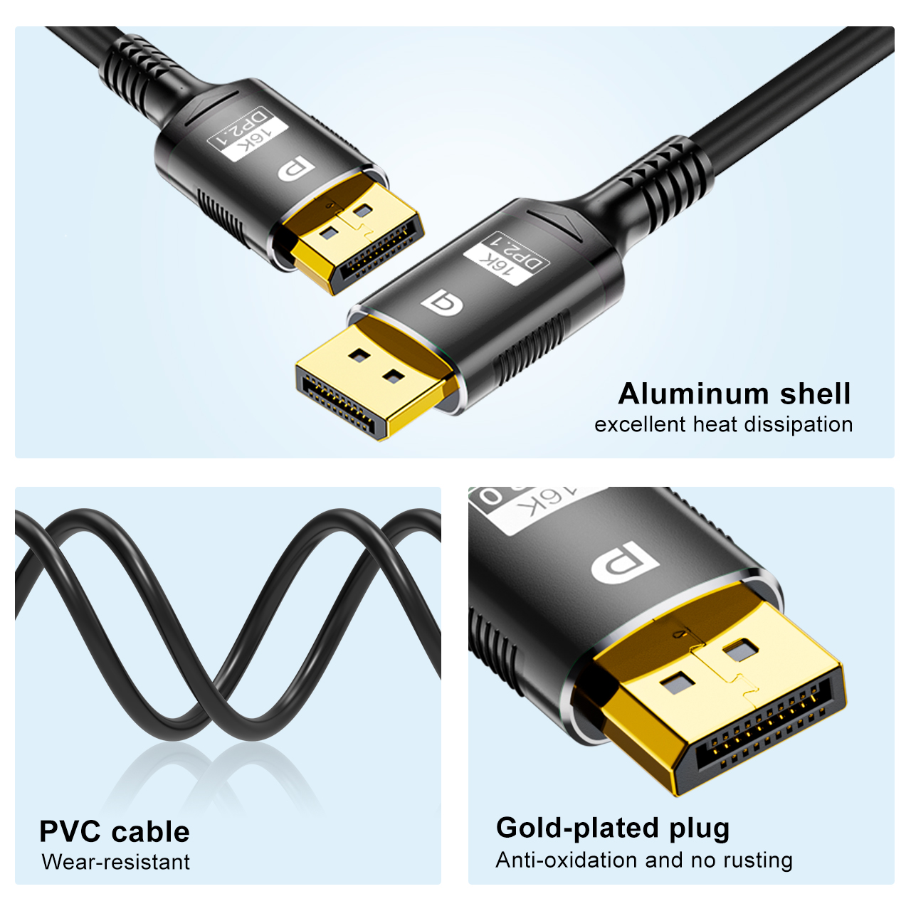 Cabo FDBRO Displayport 2.1 16K - Esports Gaming Bundle avaliação e preço